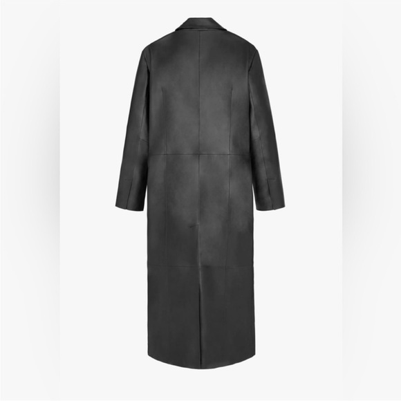 ZARA X KAIA LEATHER TRENCH SZ XS/S - Picture 2 of 5